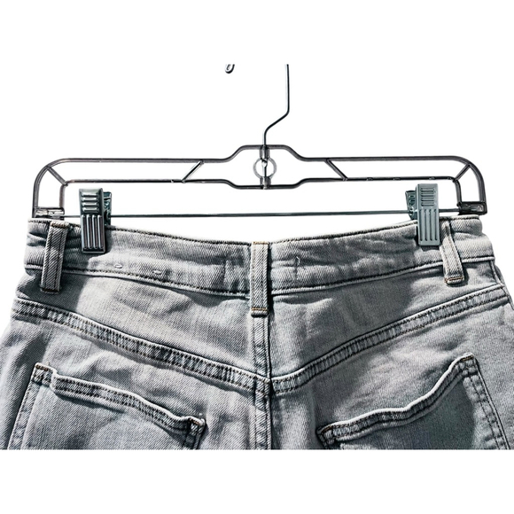 Just USA Button Fly Cut Off Denim Jean Shorts Size Medium Distressed Blue Pocket - Picture 6 of 6